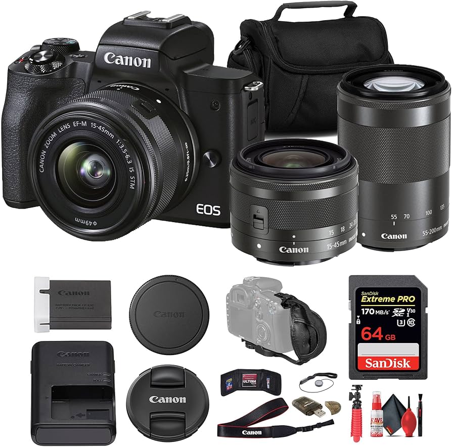 Amazon.com : Canon EOS M50 Mark II Mirrorless Camera with 15-45mm