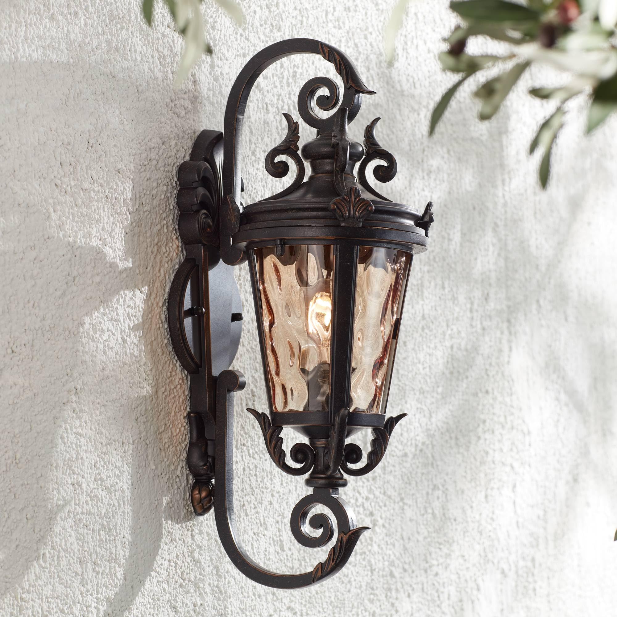 John Timberland Casa Marseille European Vintage Outdoor Wall Light