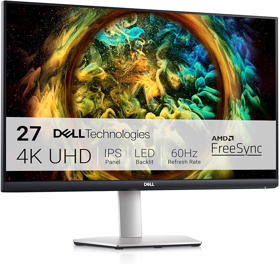 Dell S2721QS 27 Inch 4K UHD (3840 x 2160) IPS Ultra-Thin Bezel