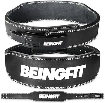 Amazon | Beingfit トレーニングベルト レバーアクションベルト レザー