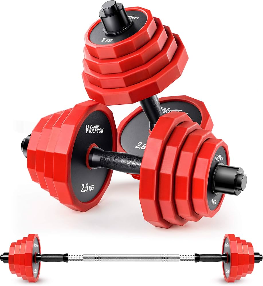 Amazon | ダンベル 可変式 スチール製 20kg 30kg 40kg 2個セット