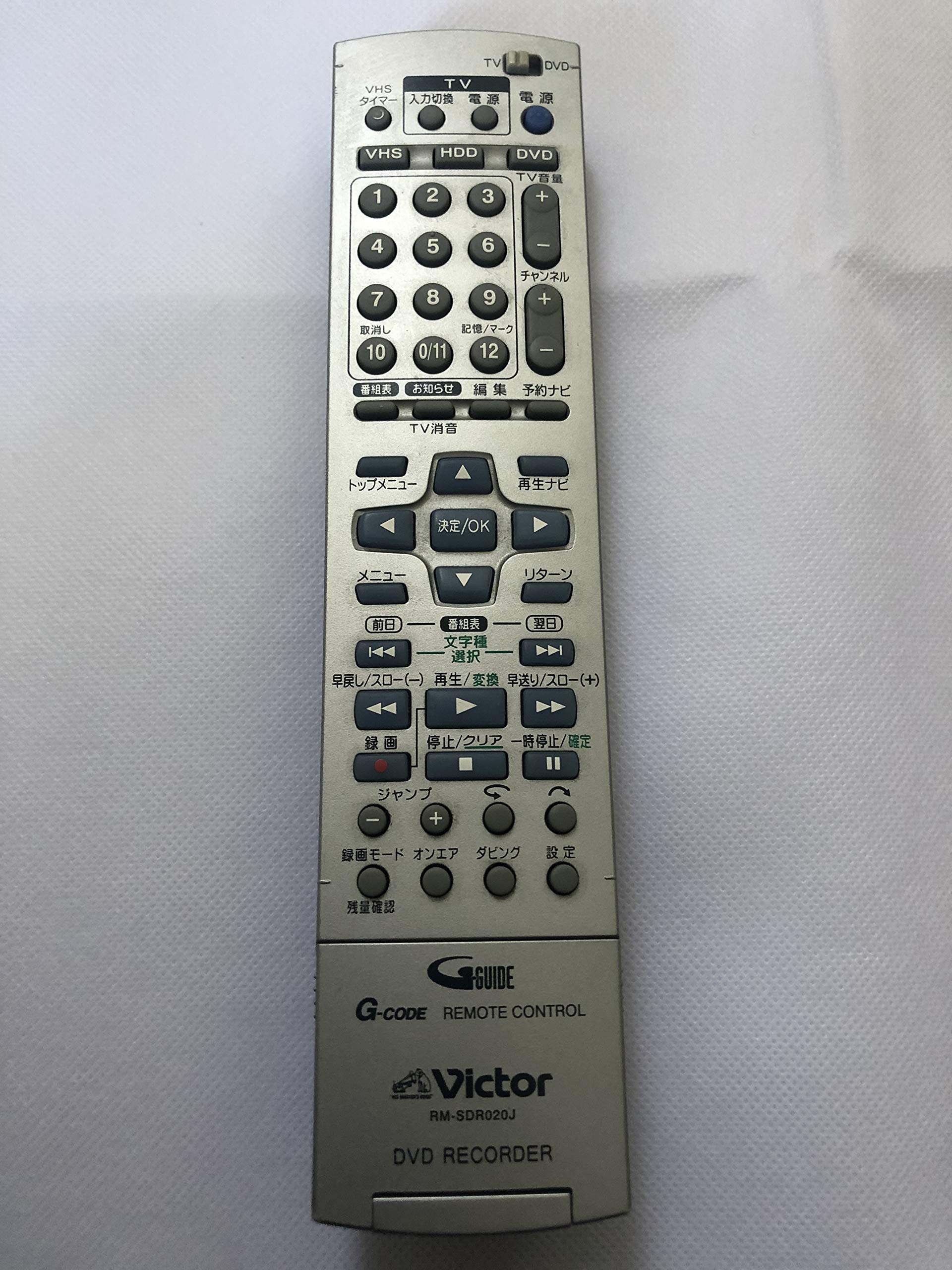 Amazon.co.jp: ビクター DVDレコーダーリモコン RM-SDR020J : 家電＆カメラ