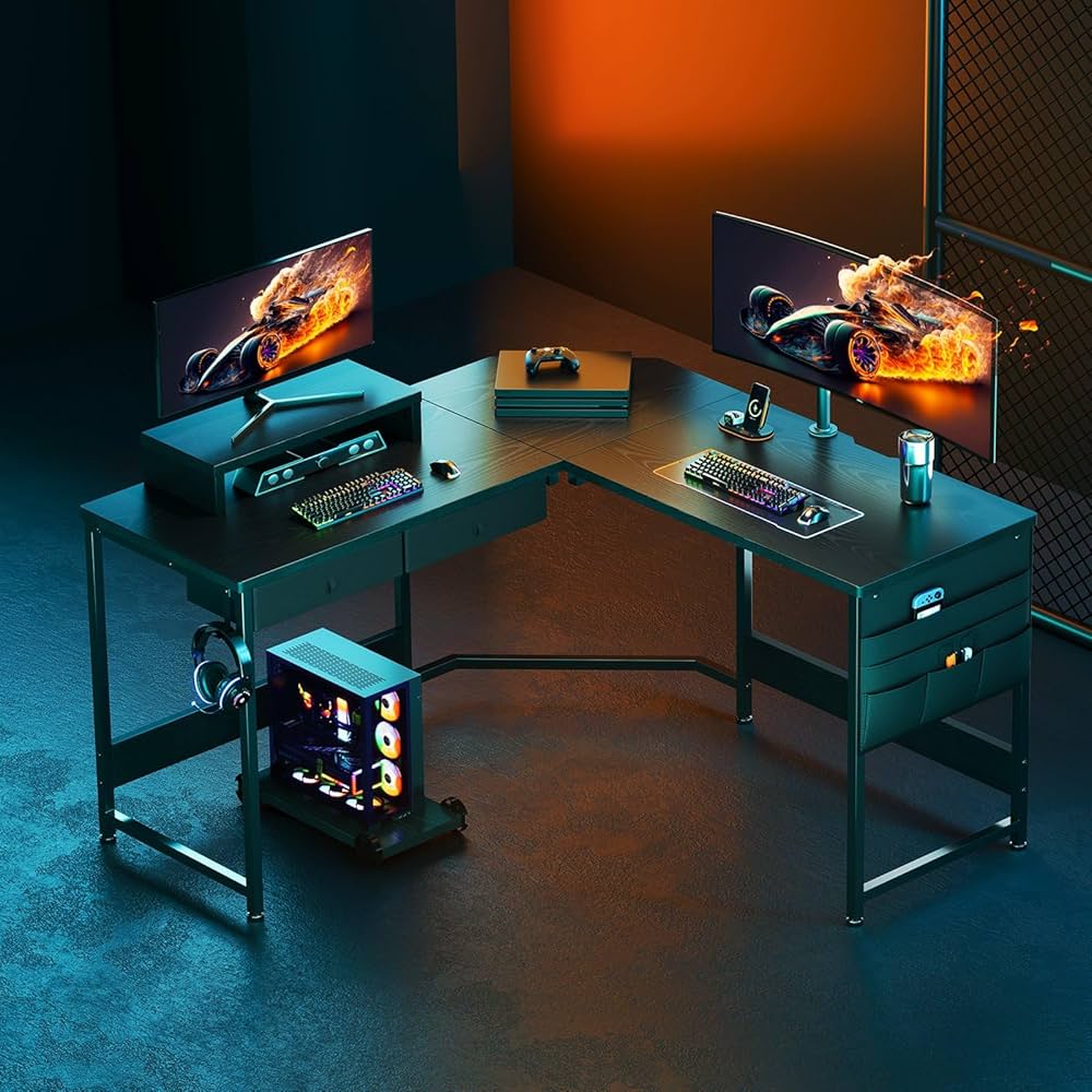 Amazon.co.jp: YeTom ゲーミングデスク125cm x 125cm l字デスク pc