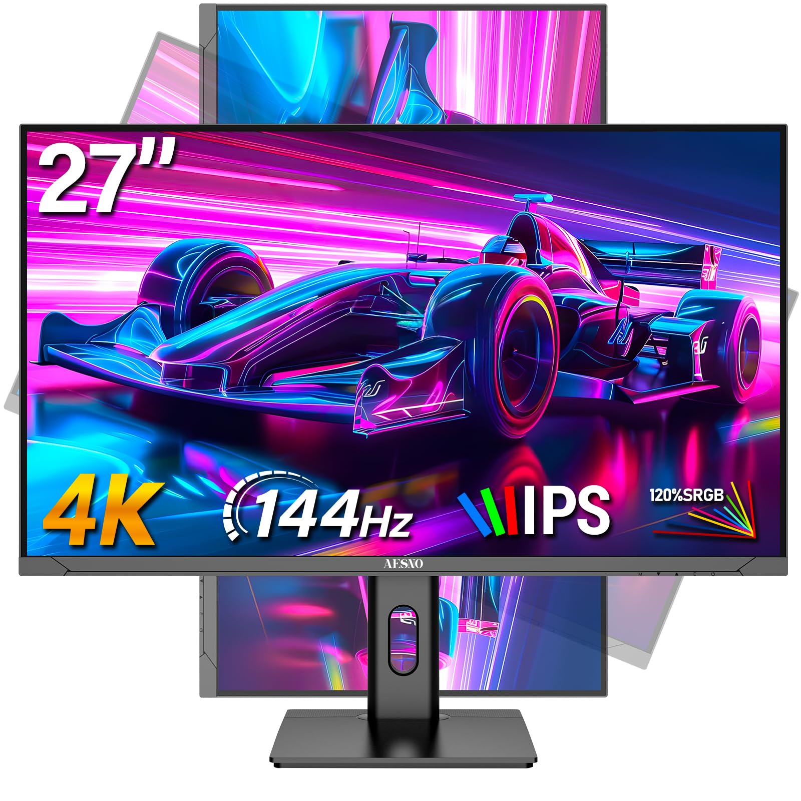 Amazon.co.jp: AESNO 27インチ ゲーミング モニター IPS 4K 144Hz
