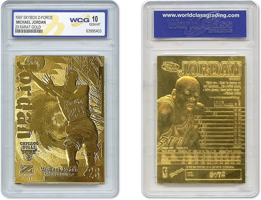 Amazon.com: 1997 Skybox Z-Force Michael Jordan 23K Gold Card
