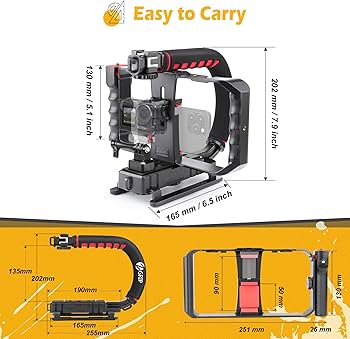 Amazon | Zeadio スマートフォンカメラスタビライザー、ポータブル