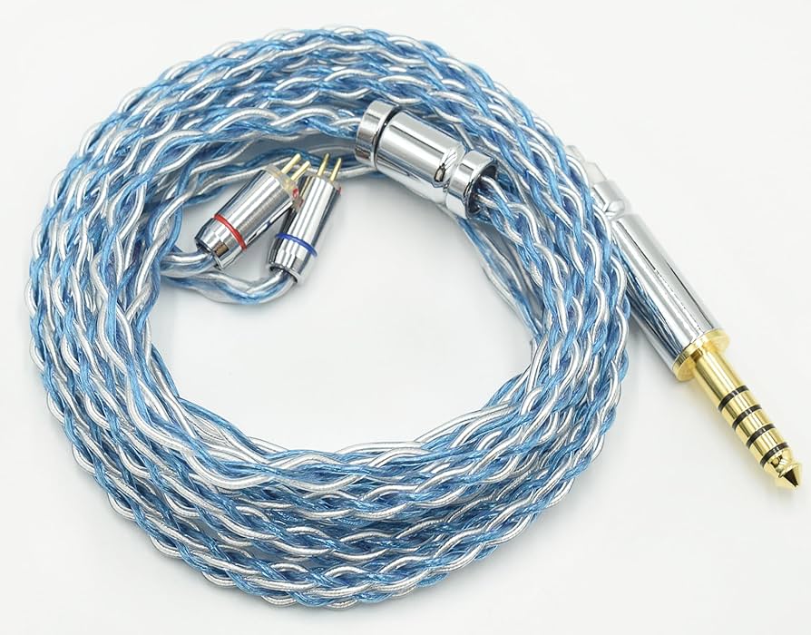 Amazon | 【JSHiFi-Freedom】2pin4.4mmリケーブル 8芯銀メッキ