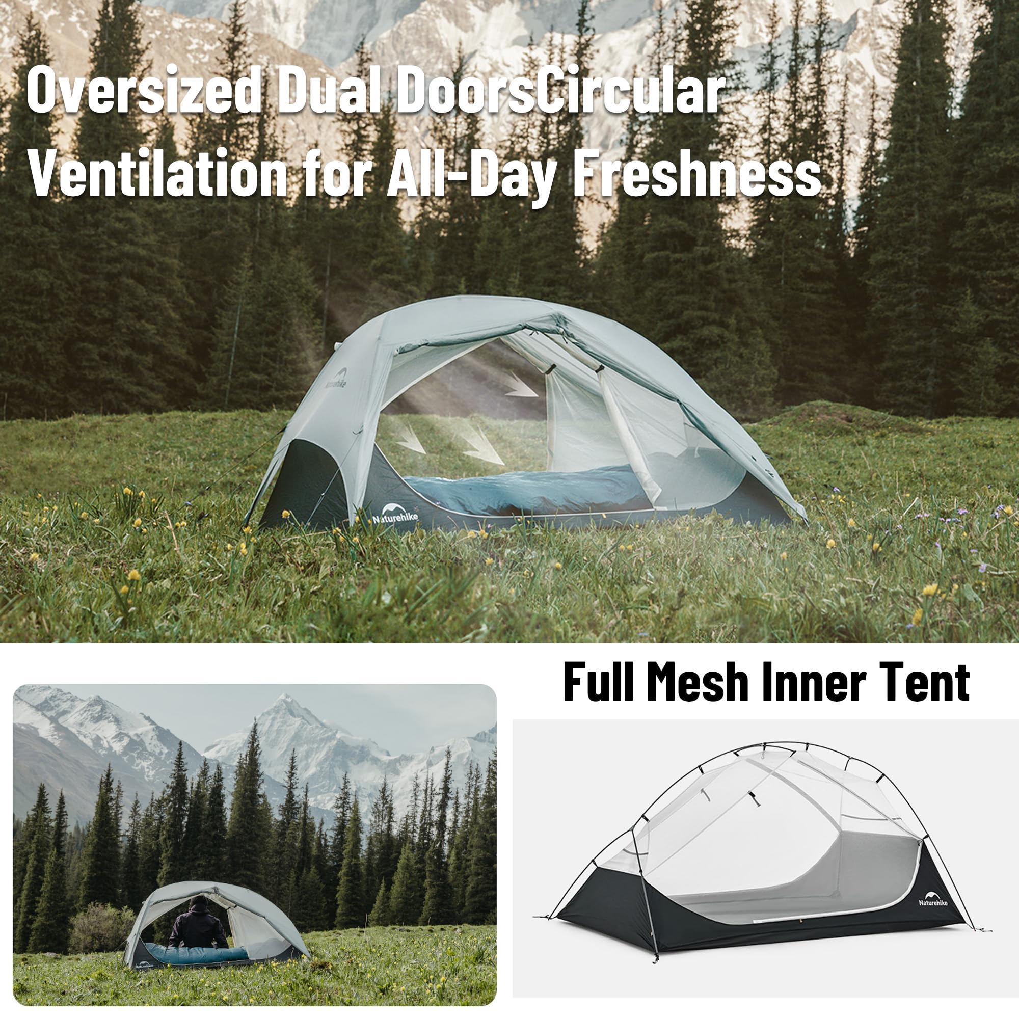 Amazon.co.jp: Naturehike Star River UL 2人用テント キャンプ用 15D