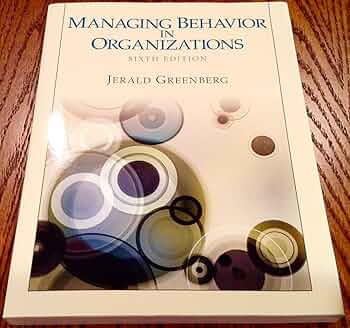Amazon.com: Managing Behavior in Organizations: 9780132729833