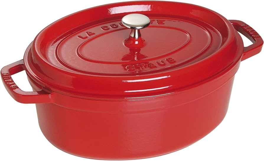 Amazon｜staub ストウブ 「 ピコ ココット オーバル チェリー 29cm