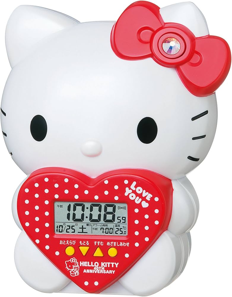 Amazon.co.jp: SEIKO CLOCK(セイコークロック) ハローキティ立体