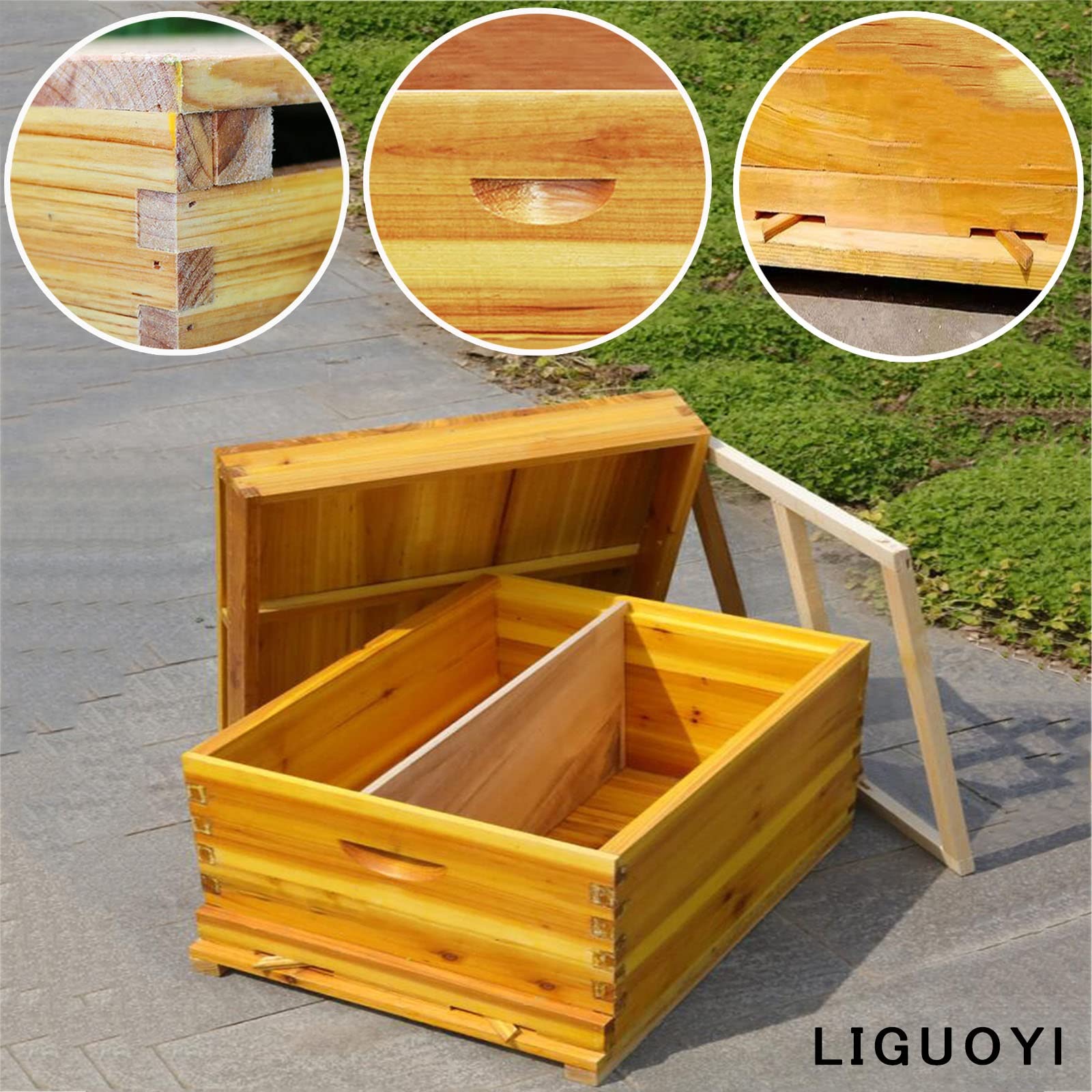 Amazon.co.jp: ミツバチ ミツバチ養殖 巣箱 フローハイブ養蜂セット 大