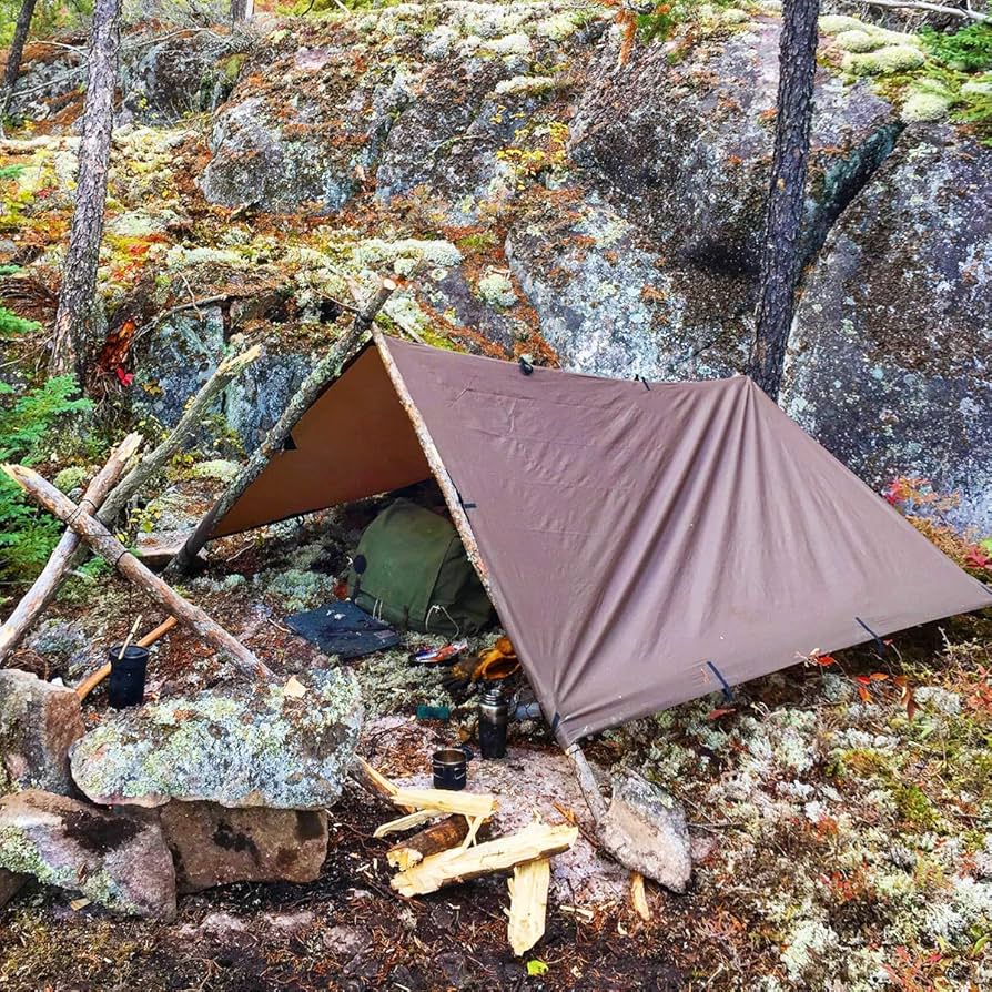 Amazon.com: DD Hammocks - DD Tarp 3x3 - Coyote Brown (10ft x 10ft