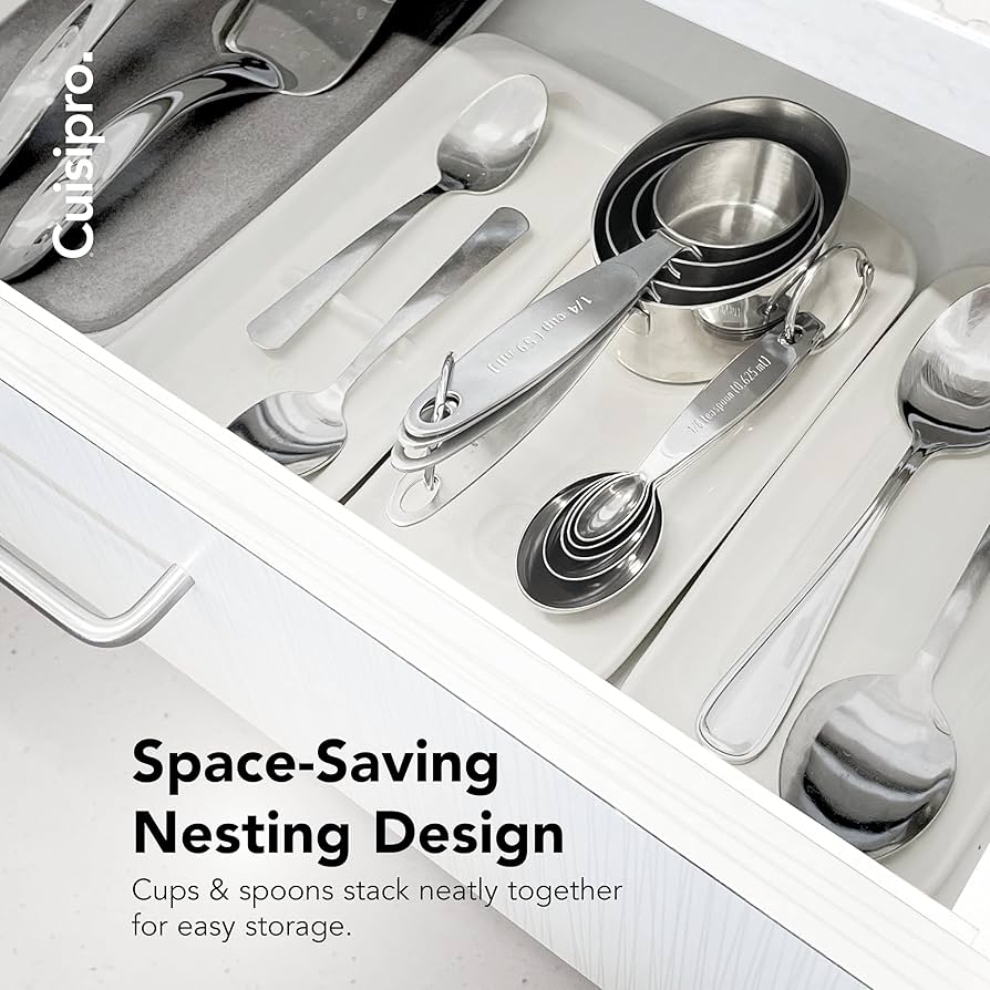 Amazon | Cuisipro Stainless Steel Measuring Cup and Spoon Set by