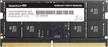 Amazon.co.jp: TEAMGROUP Elite SODIMM DDR5 16GB 4800MHz (PC5-38400