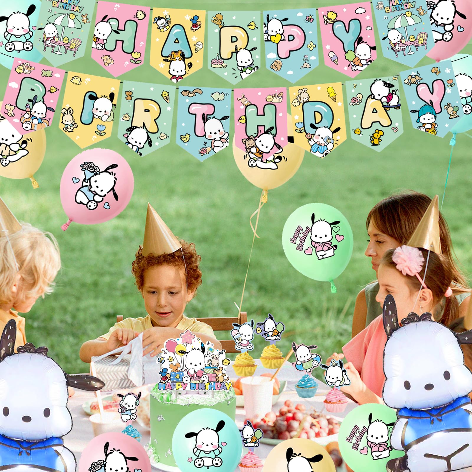 Amazon.co.jp: AddBanCha ポチャッコ 誕生日 飾り付けバルーン 風船