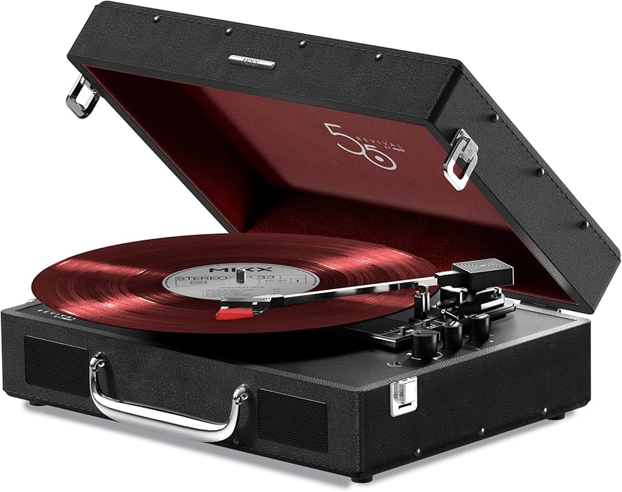 Amazon.com: Mixx Revival 55 Portable Suitcase Vinyl Record Player