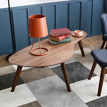 Amazon.co.jp: LOWYA ロウヤ テーブル ローテーブル ウォルナット 突板