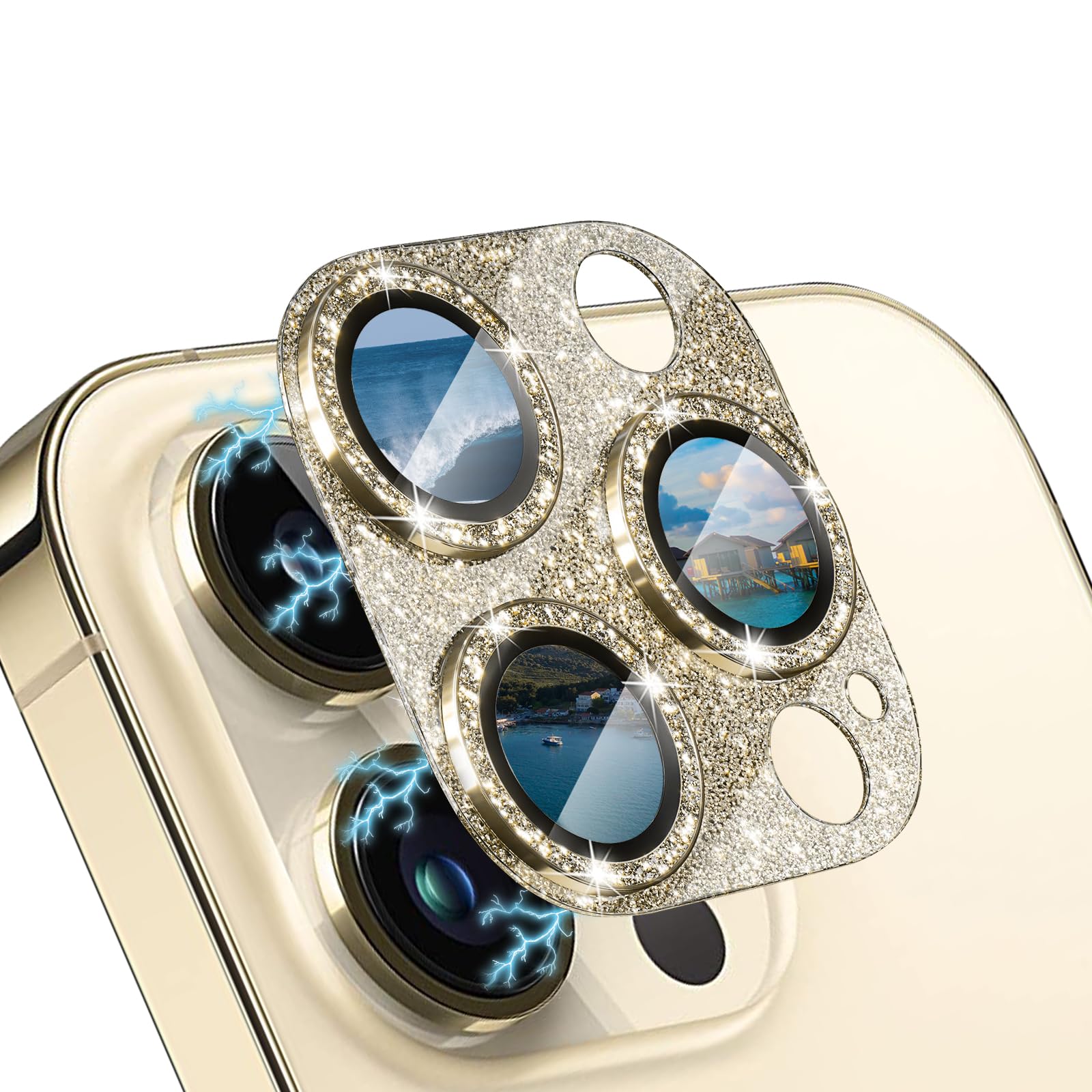 Amazon | CeiBand ラインストーン カメラフィルム iPhone 14 Pro