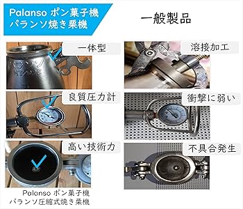 Amazon.co.jp: Palansoパランソポン菓子機 電動式セット容量4合 5つの