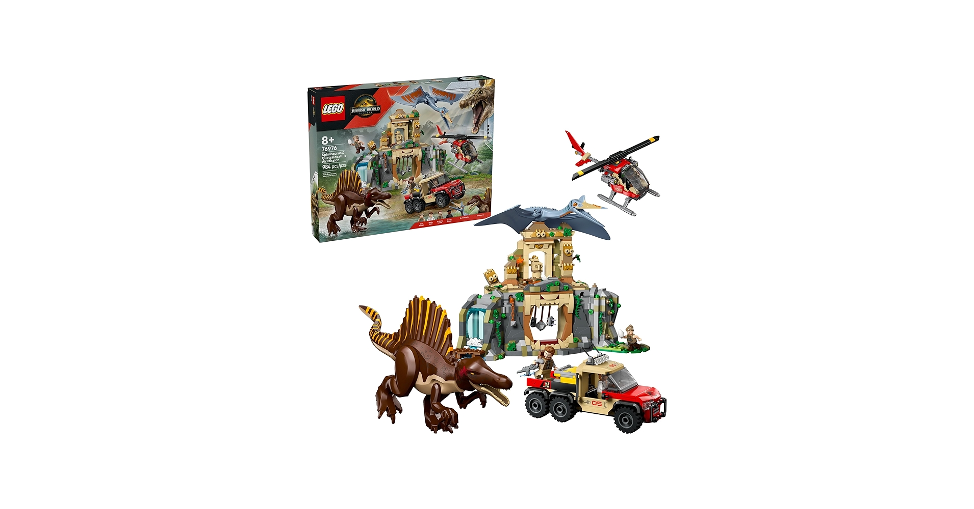 Amazon.com: LEGO Jurassic World Spinosaurus & Quetzalcoatlus Air