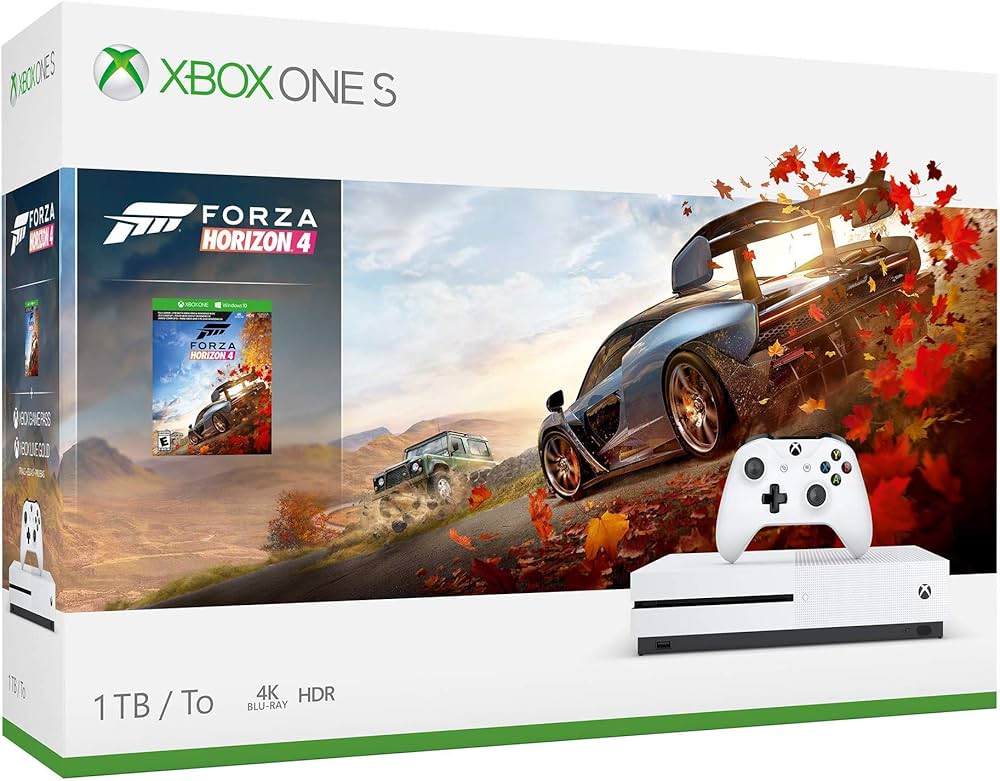 Xbox One S 1TB Console – Forza Horizon 4 Bundle: Microsoft Xbox