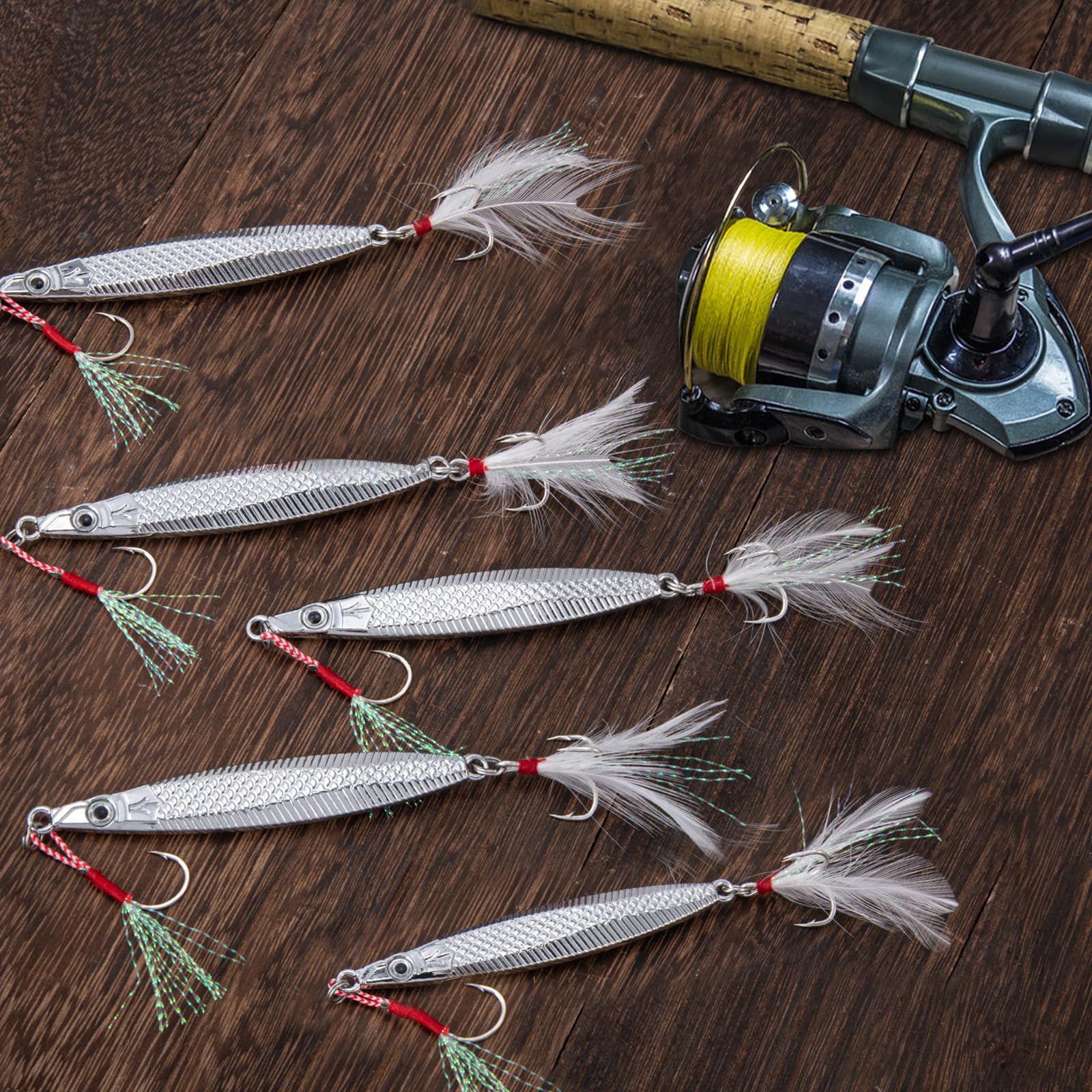 Amazon.co.jp: Goture メタルジグ セット 30g 8.5cm 5個セット オール