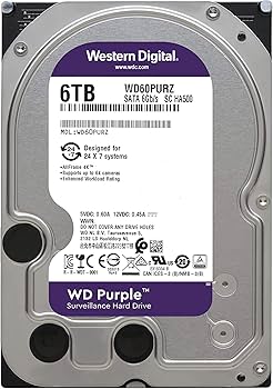 Amazon | Western Digital HDD 6TB WD Purple 監視システム 3.5インチ