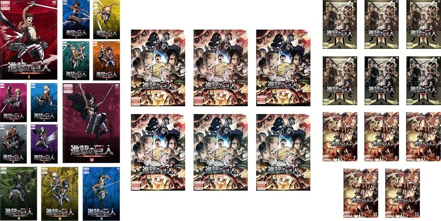 Amazon.co.jp: 進撃の巨人 シーズン 1 全13巻 + 2 全6巻 + 3 全11巻