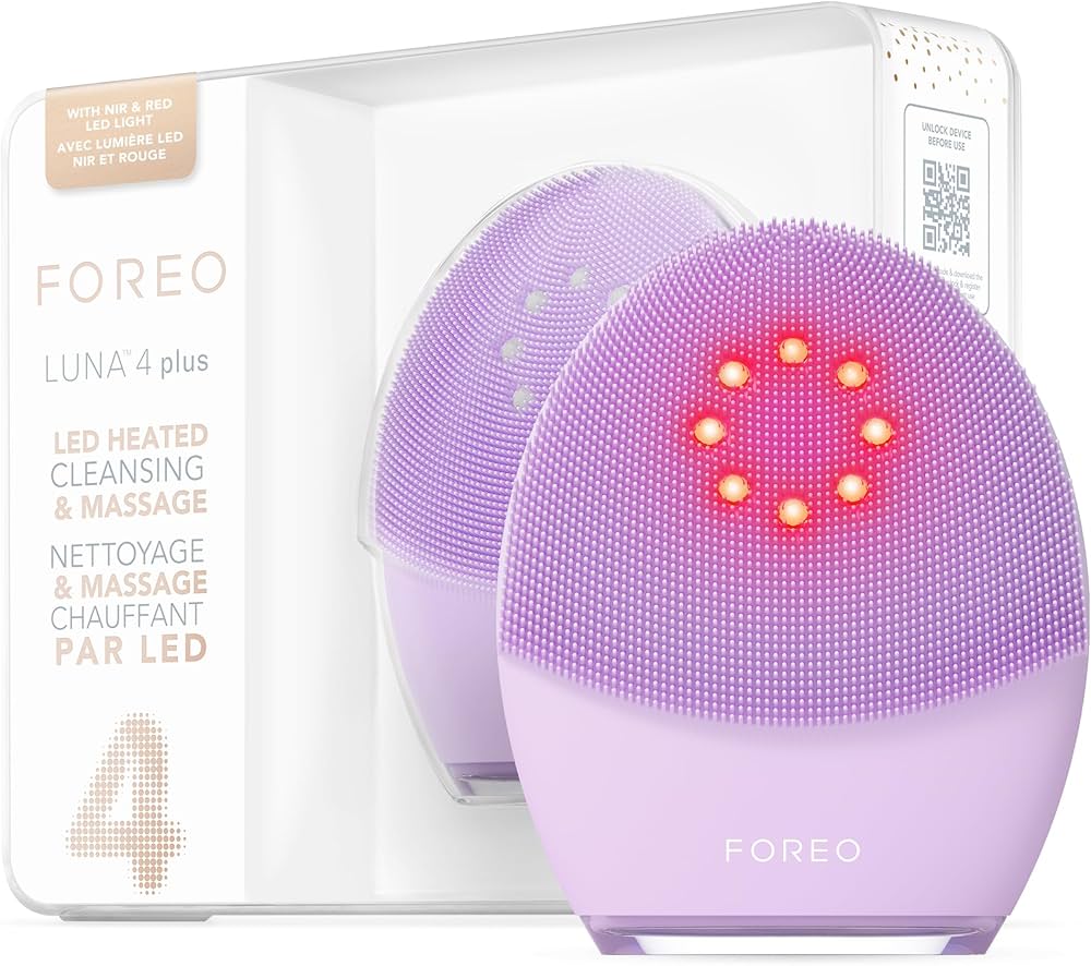 Amazon.com: FOREO Luna 4 Plus Facial Cleansing Brush - Red Light