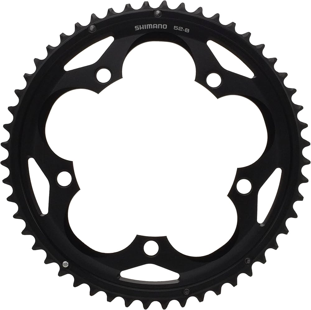 Amazon | シマノ FC-5700-L スパイク付チェーンリング 52T-B(ブラック