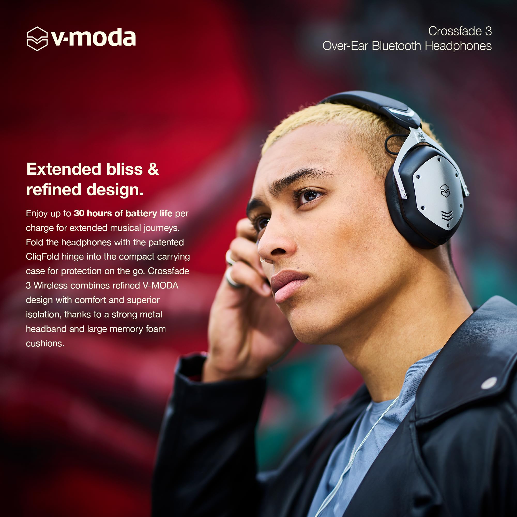 Amazon.co.jp: V-MODA Crossfade 3 Wireless XFBT3-GNBK Bluetooth