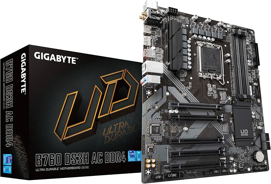 Amazon.com: GIGABYTE B760 DS3H AC DDR4 (LGA 1700/ Intel/ B760/ ATX