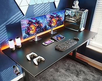 Amazon | AODK 昇降デスク 電動 昇降式デスク 幅160*70 昇降式