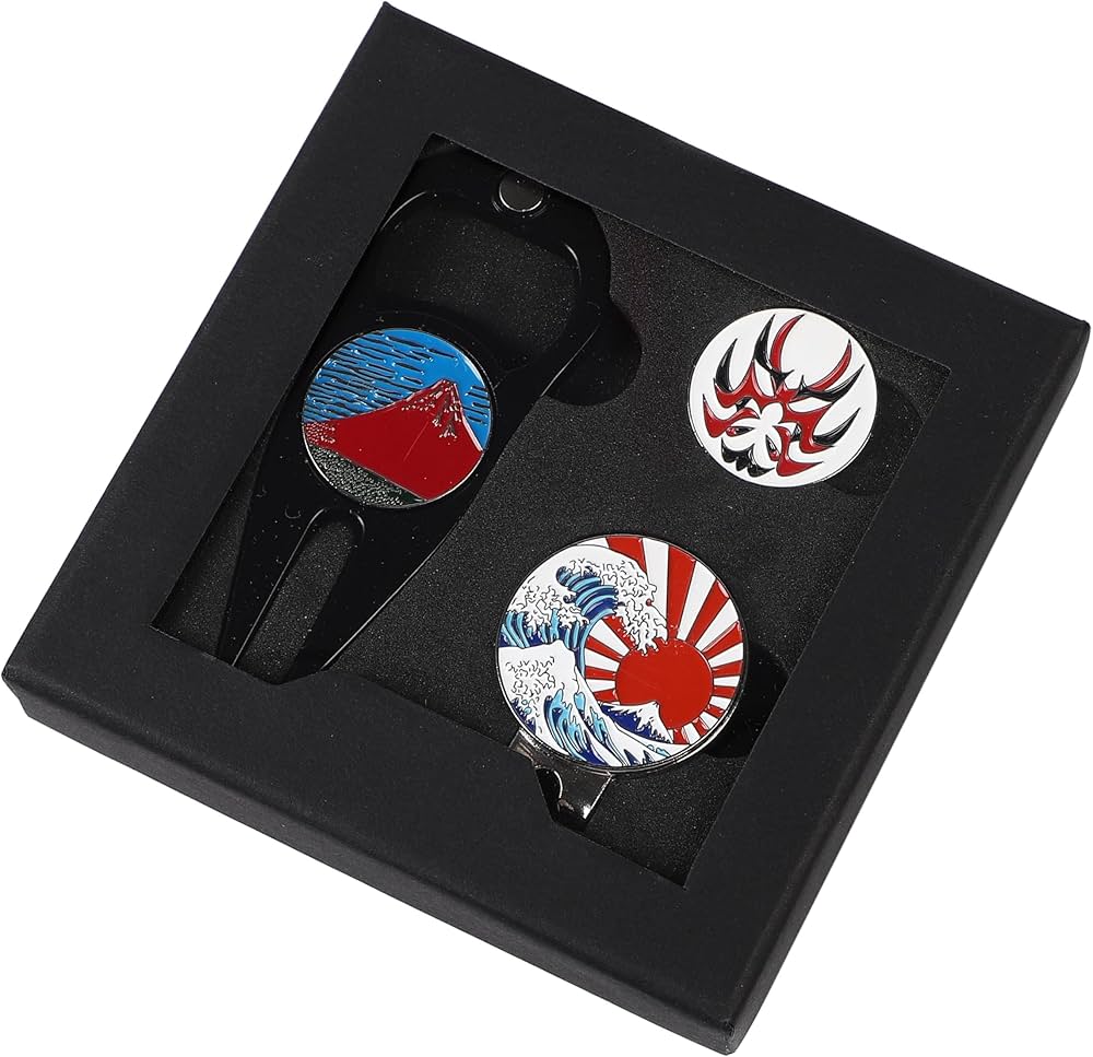 Amazon | ゴルフマーカーセット マーカー クリップ グリーンフォーク