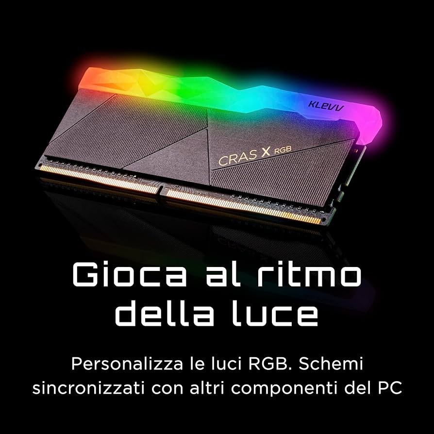 KLEVV CRAS X RGB DDR4 16GB (2x8GB) 3600MHz CL18 1.35V Gaming
