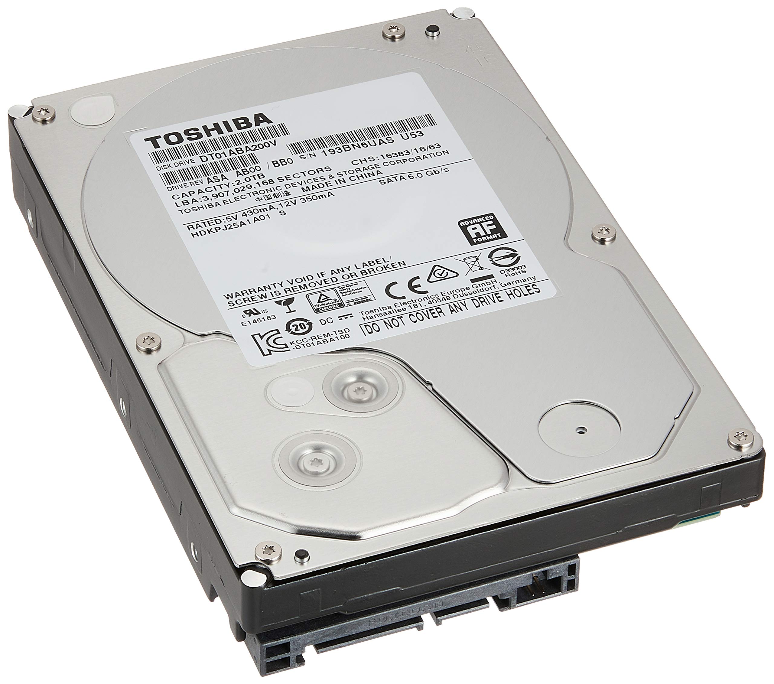 Amazon | 東芝 内蔵HDD 3.5インチ 2TB 監視カメラモデル DT01ABA200V