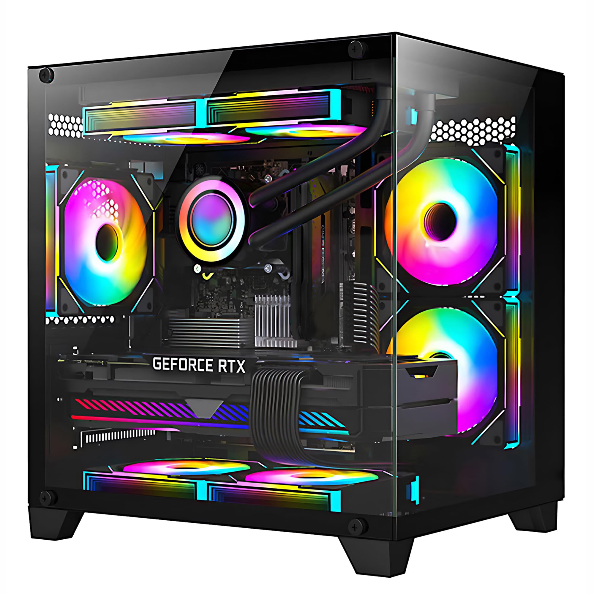 Amazon.co.jp: Hoengager パノラマゲーミングPC デスクトップ - AMD