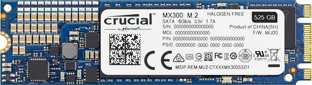 Amazon | Crucial [Micron製] 内蔵SSD MX300 525GB (3D TLC NAND/M.2
