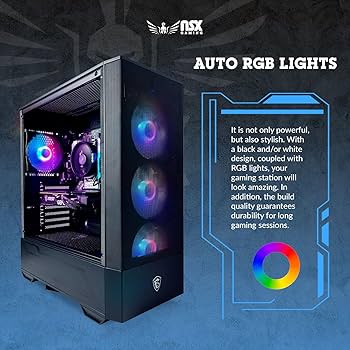 Amazon.com: NSX GAMING Desktop PC AMD Ryzen 7 5700G 32GB DDR4 RGB