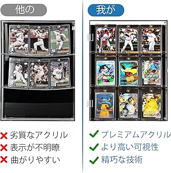 Amazon.co.jp: GUNSEED アクリル製 3段カード収納ディスプレイケース