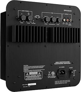 Amazon.co.jp: Dayton Audio SPA500 500W サブウーファー プレート