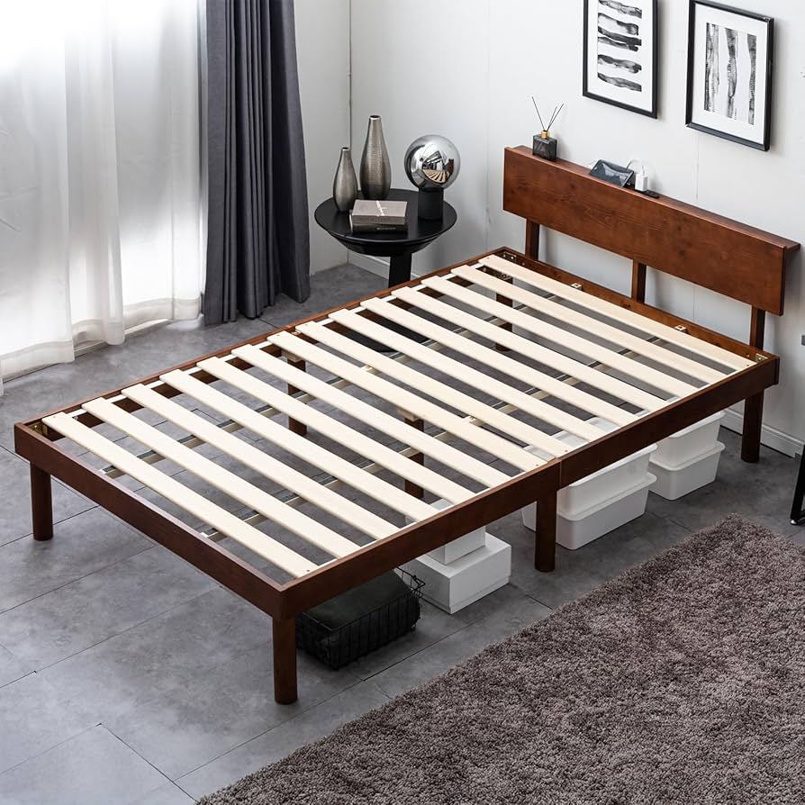 Amazon｜タンスのゲン ベッド セミダブル 天然木 北欧パイン材使用 宮