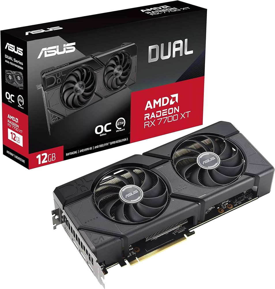 Amazon | ASUS Dual RX7700XT O12G GDDR6X (PCIe 4.0、12GB GDDR6X
