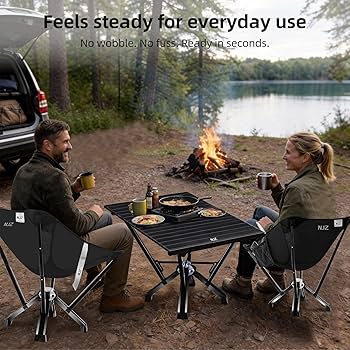 Amazon.com: NJZ Folding Outdoor Table — Easy to Use, Stable for