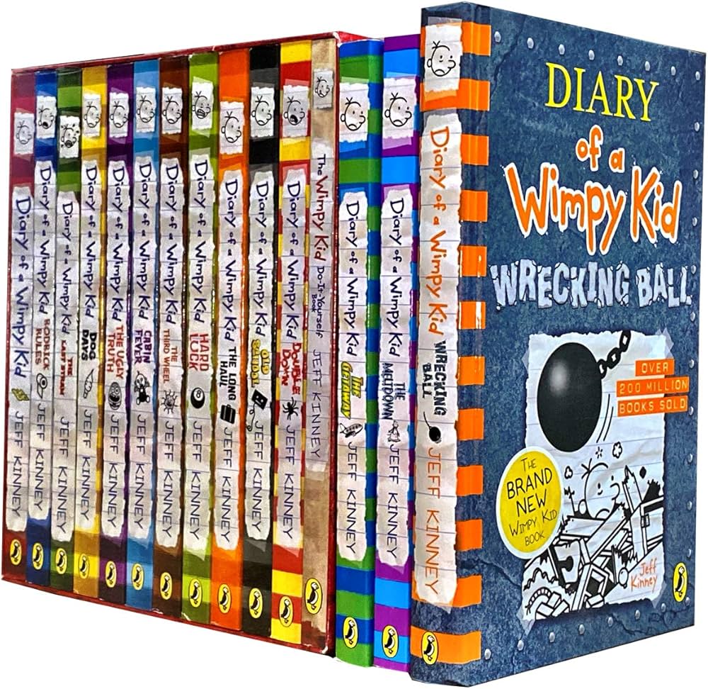 Diary of a Wimpy kid Series 1 - 15 Books Collection Set by Jeff