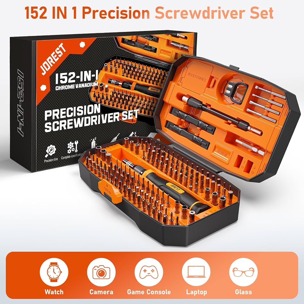Amazon | JOREST 152 in 1 精密ドライバーセット, 磁気特殊工具キット