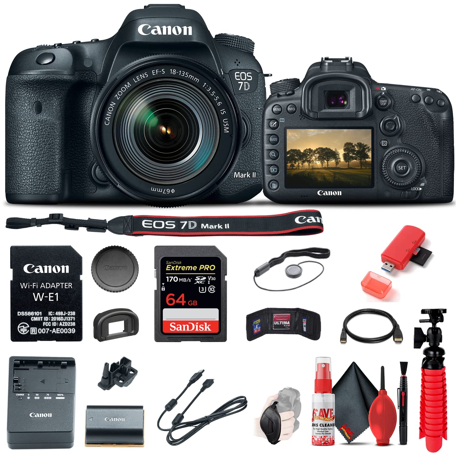 Amazon.com : Canon EOS 7D Mark II DSLR Camera with 18-135mm f/3.5