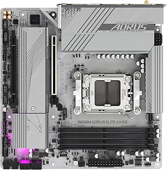 Amazon.com: GIGABTE B650M AORUS Elite AX ICE AMD AM5 mATX