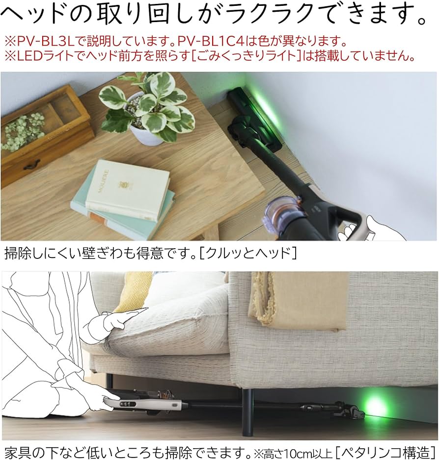 Amazon | 日立 掃除機 コードレス スティッククリーナー PV-BL1C4 W